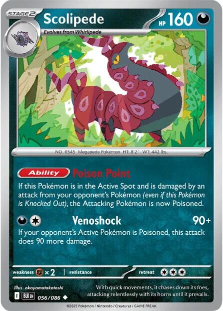 Scolipede (056/086) [Écarlate et Violet : Éclair Noir]