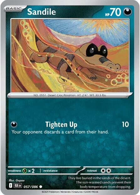 Sandile (057/086) [Écarlate et Violet : Foudre en fusion]