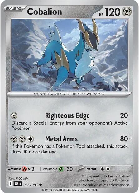 Cobalion (066/086) [Écarlate et Violet : Éclair Noir]