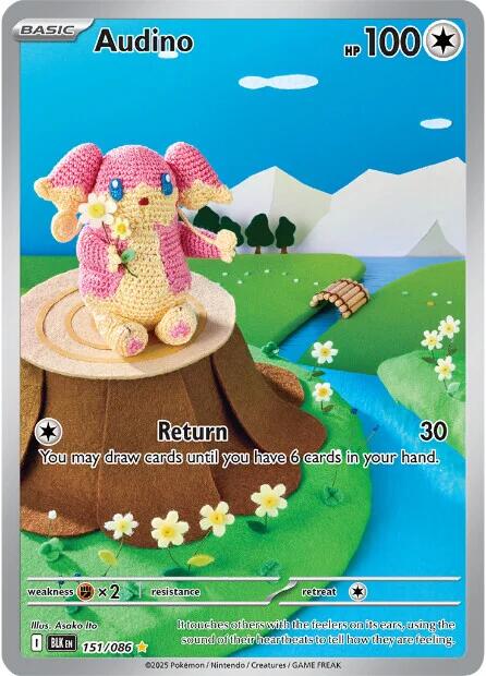 Audino (151/086) [Écarlate et Violet : Éclair Noir]