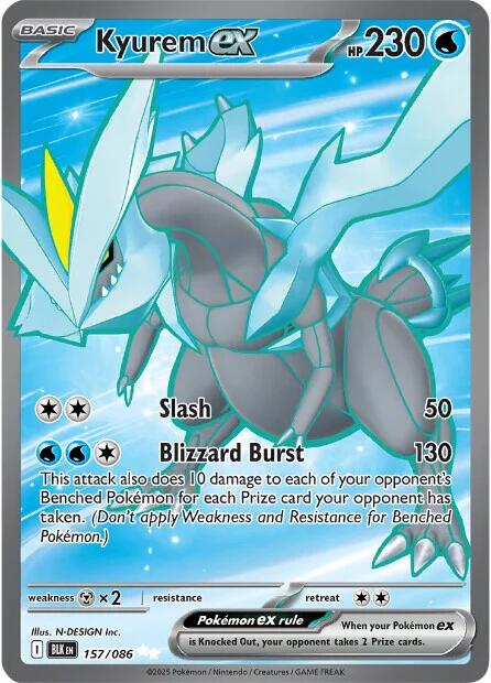 Kyurem ex (157/086) [Écarlate et Violet : Foudre Noire]