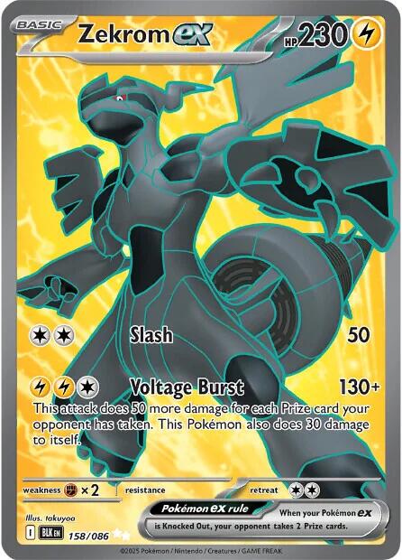 Zekrom ex (158/086) [Écarlate et Violet : Éclair noir]