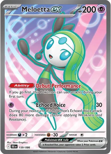 Meloetta ex (159/086) [Écarlate et Violet : Foudre en fusion]