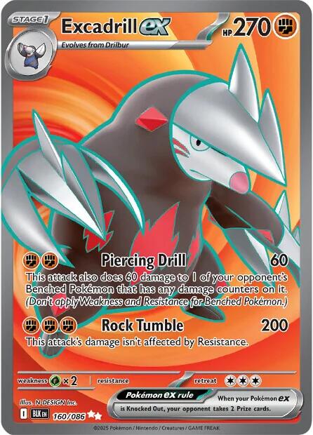 Excadrill ex (160/086) [Écarlate et Violet : Foudre Noire]