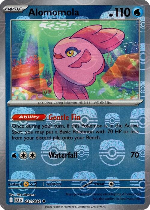 Alomomola (024/086) (Motif Master Ball) [Écarlate et Violet : Éclair Noir]