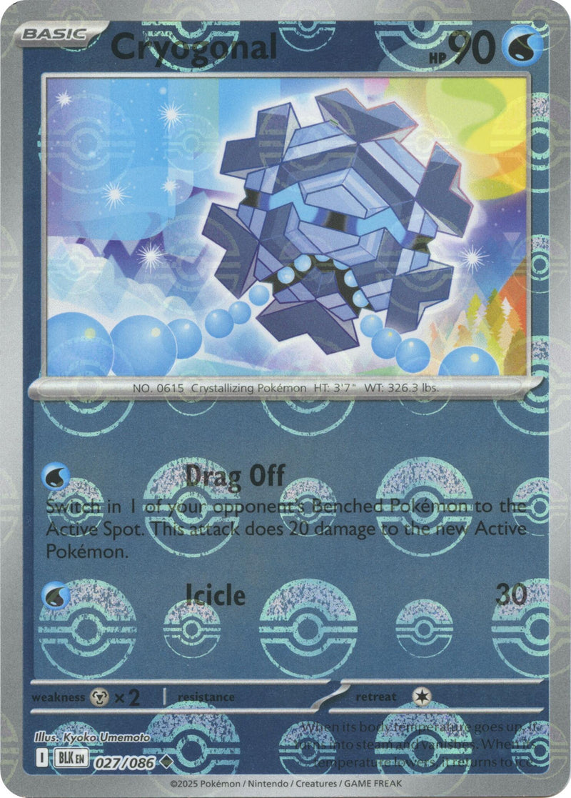 Cryogonal (027/086) (Motif Poké Ball) [Écarlate et Violet : Éclair noir]