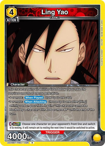 Image for Ling Yao (026) (UE09BT/FMA-1-026) (UE09BT) - Union Arena