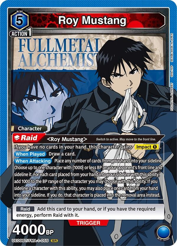 Image for Roy Mustang (055) (UE09BT/FMA-1-055) (UE09BT) - Union Arena