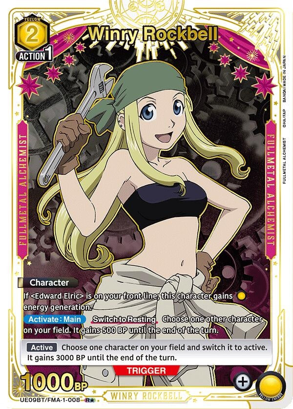 Image for Winry Rockbell (008) (R*) (UE09BT/FMA-1-008) (UE09BT) - Union Arena