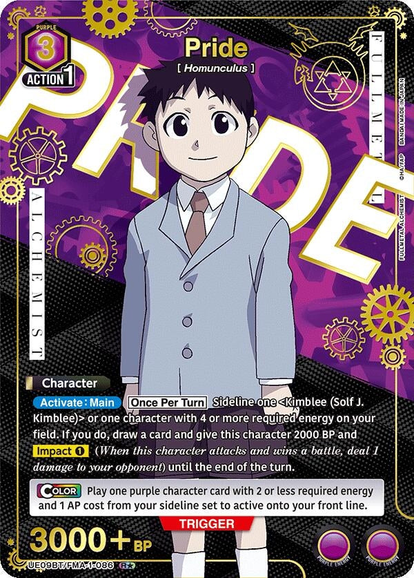 Image for Pride (086) (R*) (UE09BT/FMA-1-086) (UE09BT) - Union Arena