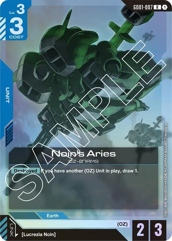 Noin's Aries - Newtype Rising (GD01-7)