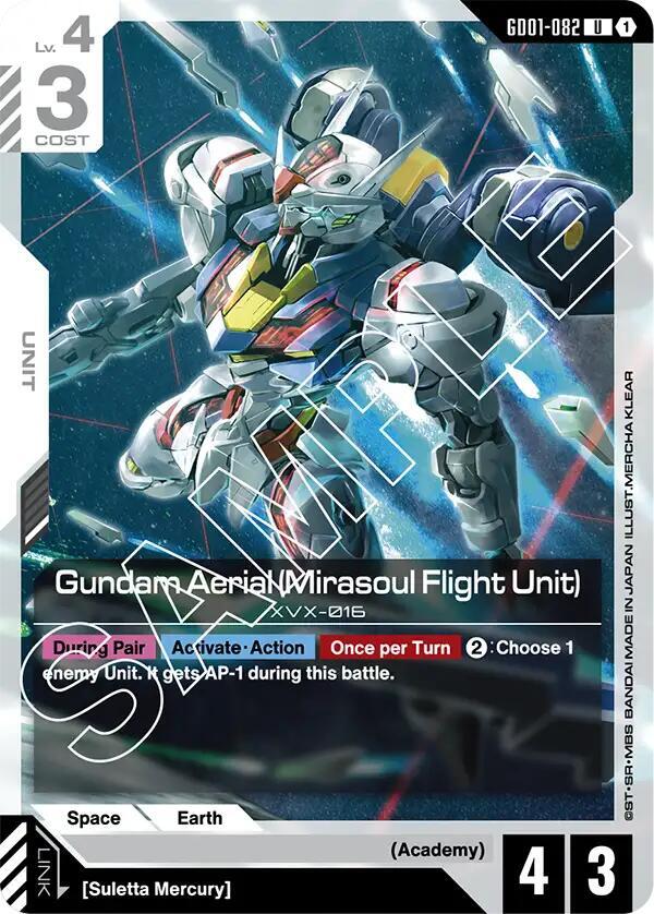 Gundam Aerial (Mirasoul Flight Unit) - Newtype Rising (GD01-82)