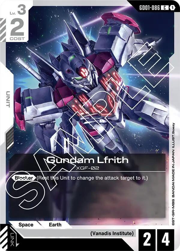 Gundam Lfrith - Newtype Rising (GD01-86)