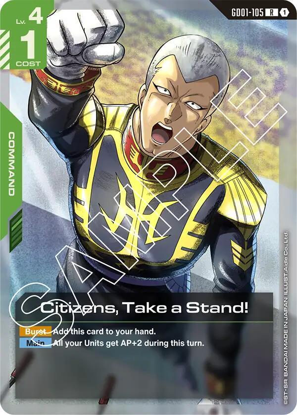 Citizens, Take a Stand! - Newtype Rising (GD01-105)