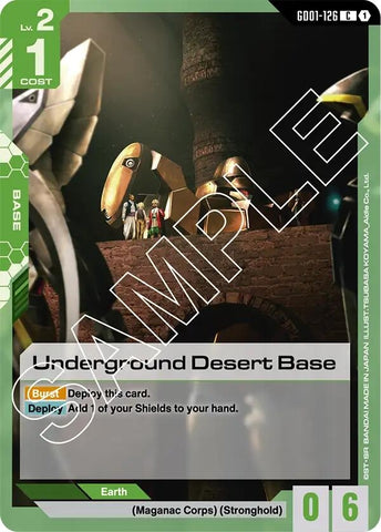 Image for Underground Desert Base (GD01-126) (GD01) - Gundam Card Game