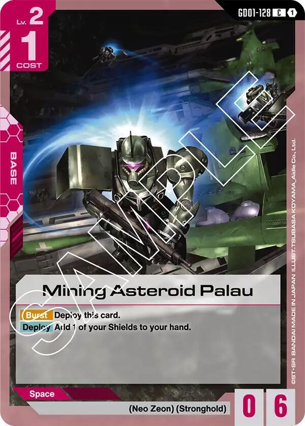 Mining Asteroid Palau - Newtype Rising (GD01-128)