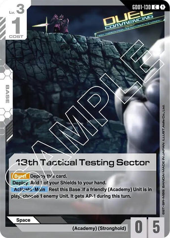13th Tactical Testing Sector - Newtype Rising (GD01-130)