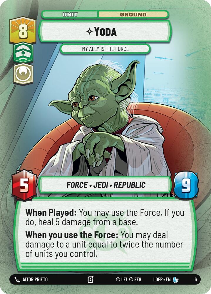 Yoda - Mon Allié est la Force (6) (6) [Organized Play Promos]