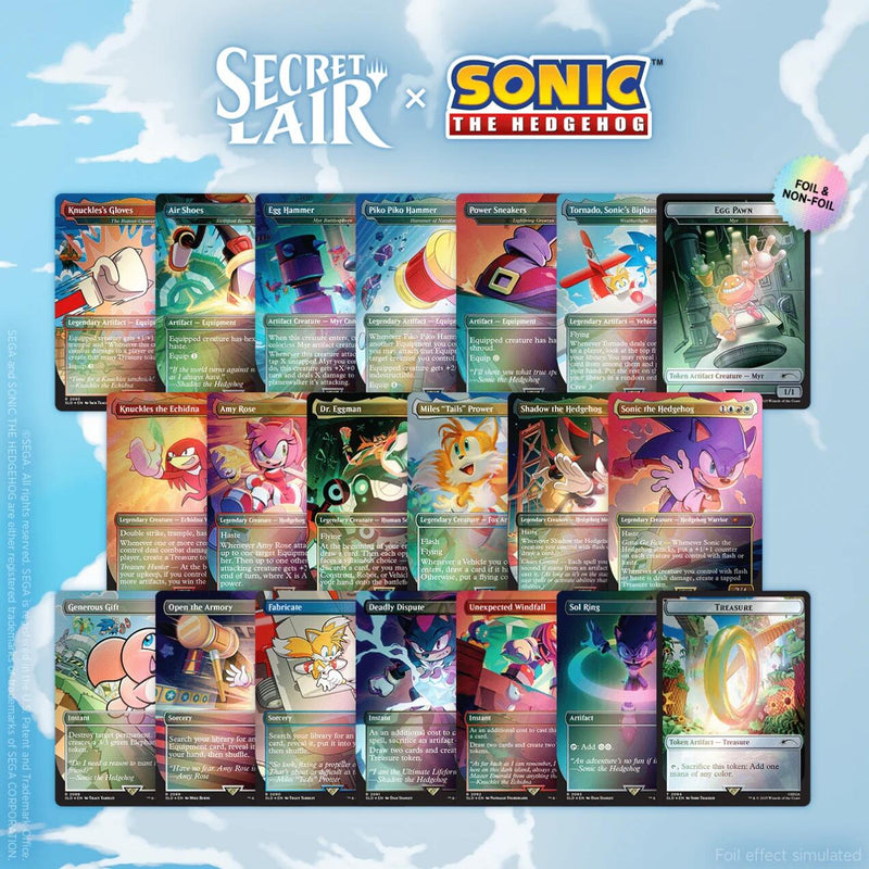 Secret Lair : Série limitée – Secret Lair x Sonic the Hedgehog (Pack Super Sonic – Feuille arc-en-ciel)