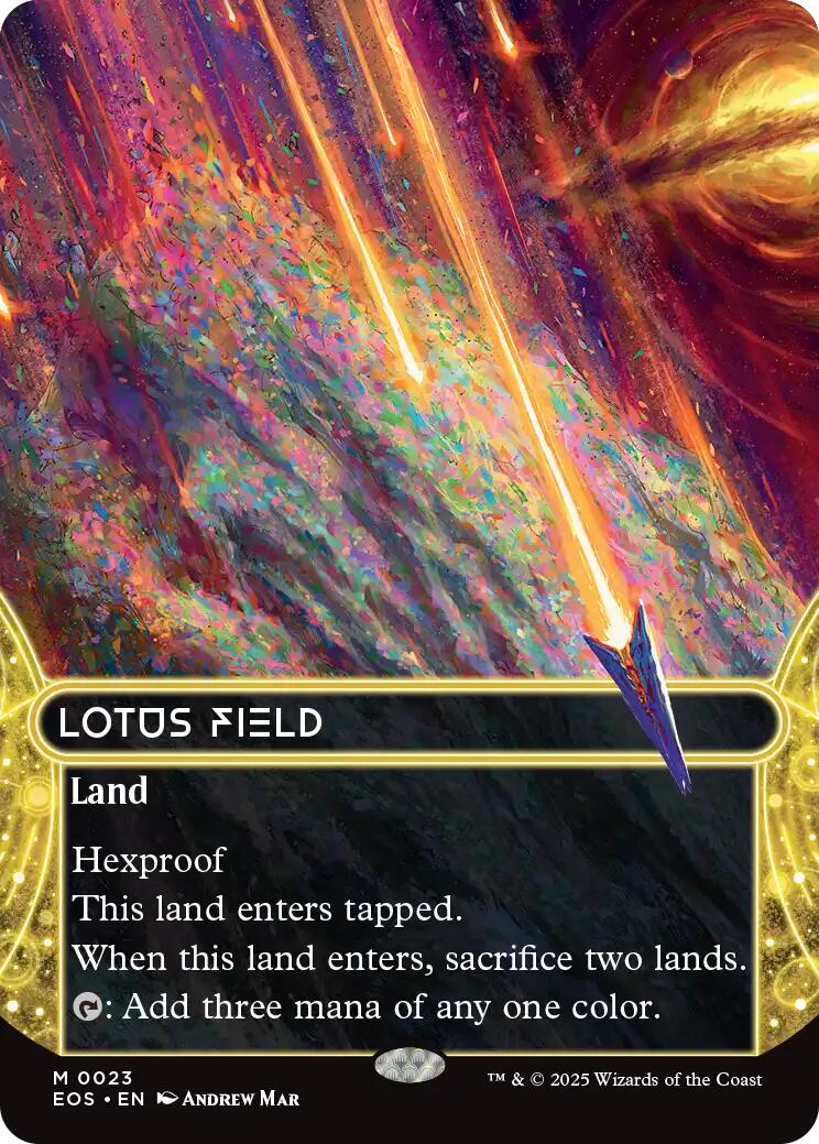 Champ de lotus (0023) (Sans bordure) [Bord de l’Éternité : Visions stellaires]