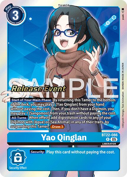 Yao Qinglan [BT22-086] [Cartes d'événement Cyber Eden]