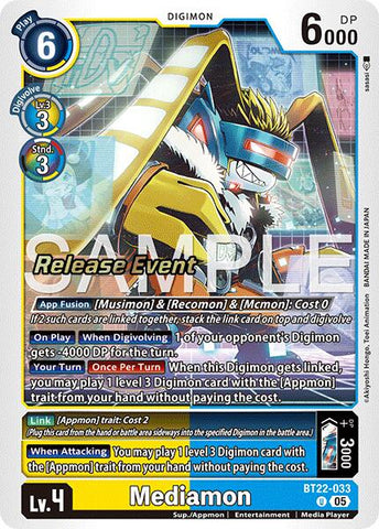 Mediamon [BT22-033] [Cartas del Evento de Lanzamiento de Cyber Eden]