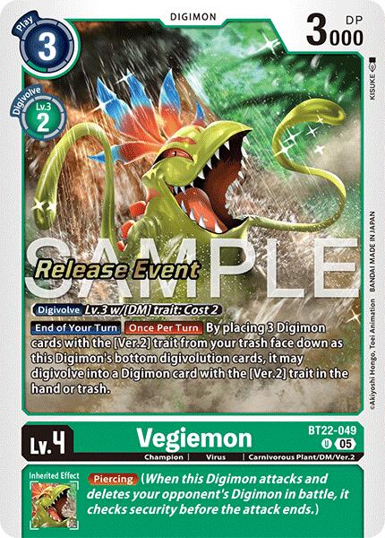 Vegiemon [BT22-049] [Cartes d'événement Cyber Eden]