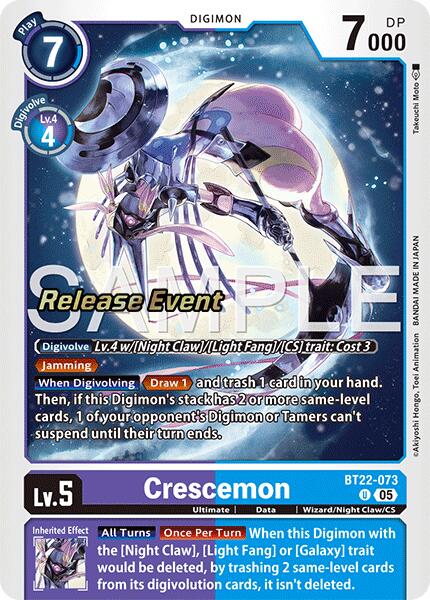 Crescemon [BT22-073] [Cartes événement de lancement Cyber Eden]