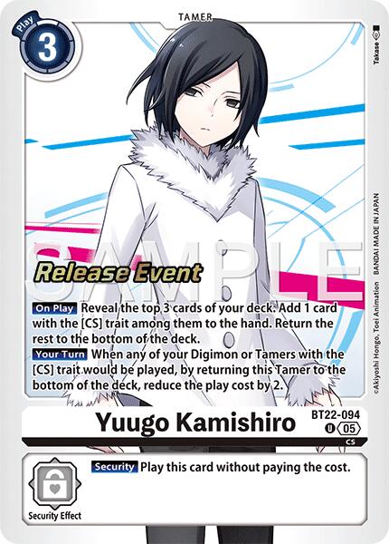 Yuugo Kamishiro [BT22-094] [Cartes d'événement Cyber Eden Release]
