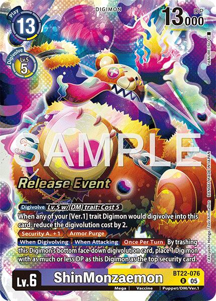 ShinMonzaemon [BT22-076] [Cartes événementielles Cyber Eden]