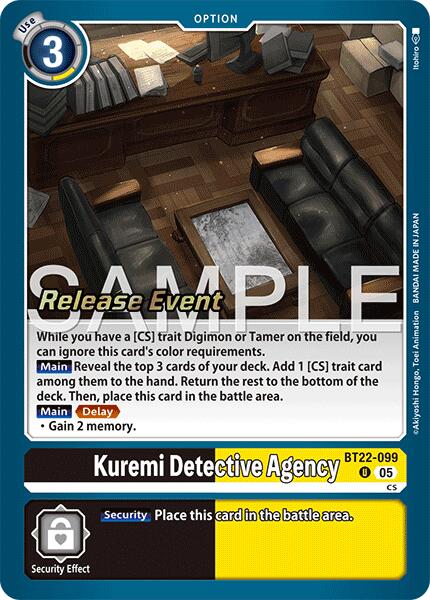 Agence de détectives Kuremi [BT22-099] [Cartes d'événement Cyber Eden]