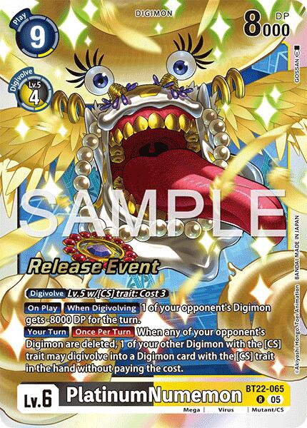 PlatinumNumemon [BT22-065] [Cartes événement Cyber Eden Release]