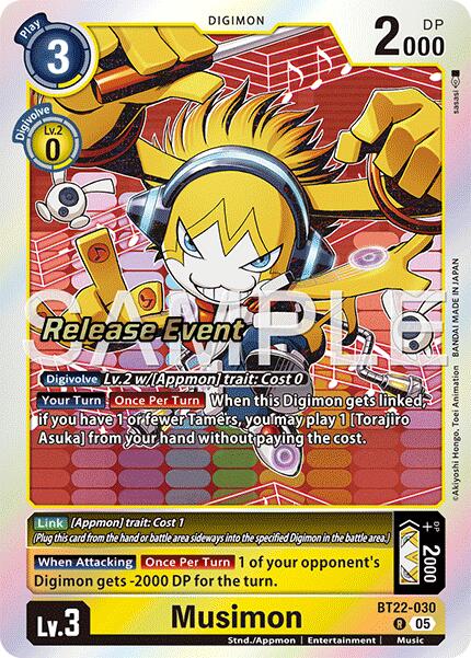 Musimon [BT22-030] [Cartes événementielles de la sortie Cyber Eden]