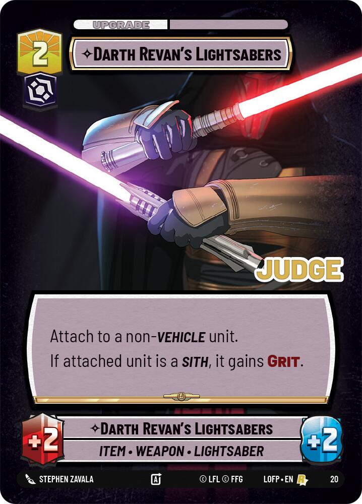 Sables de luz de Darth Revan (20) (20) [Promociones de Juez]