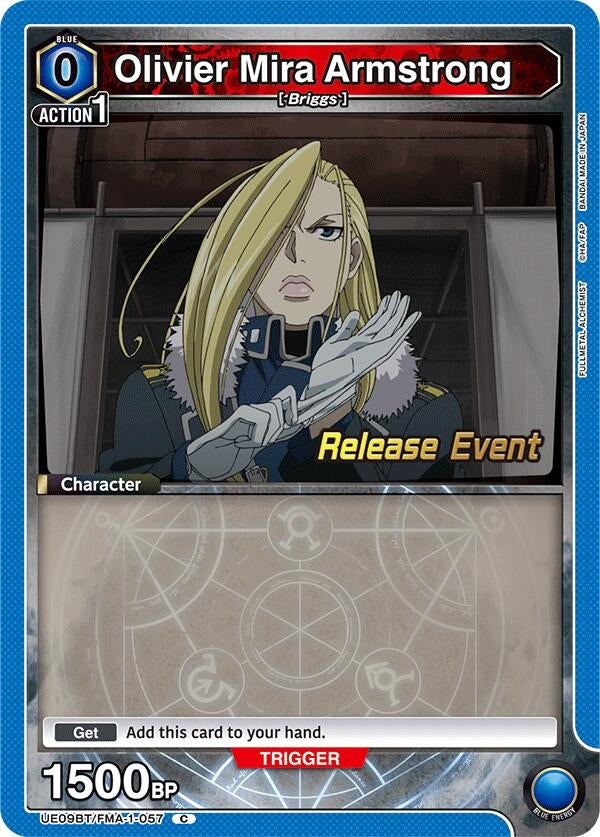 Image for Olivier Mira Armstrong (057) (UE09BT/FMA-1-057) (UE09BT_RE) - Union Arena