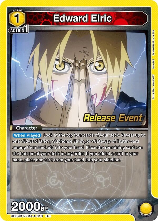 Image for Edward Elric (010) (UE09BT/FMA-1-010) (UE09BT_RE) - Union Arena