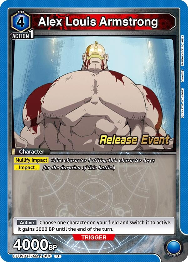 Image for Alex Louis Armstrong (036) (UE09BT/FMA-1-036) (UE09BT_RE) - Union Arena