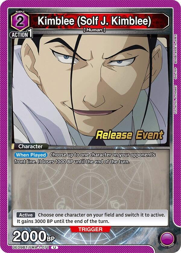 Image for Kimblee (Solf J. Kimblee) (071) (UE09BT/FMA-1-071) (UE09BT_RE) - Union Arena