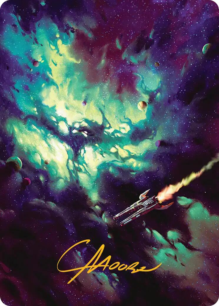 Carte d'art Nexus Blinkmoth (Signature estampée à l'or) [Série d'art Bord des éternités]