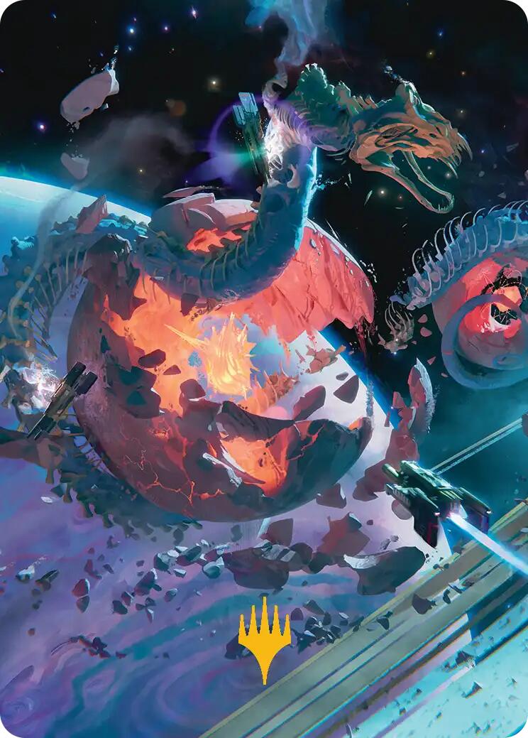 Carte illustrée Terres de charognards (47/54) (Symbole de Planeswalker estampillé or) [Série d'illustrations Confins des éternités]