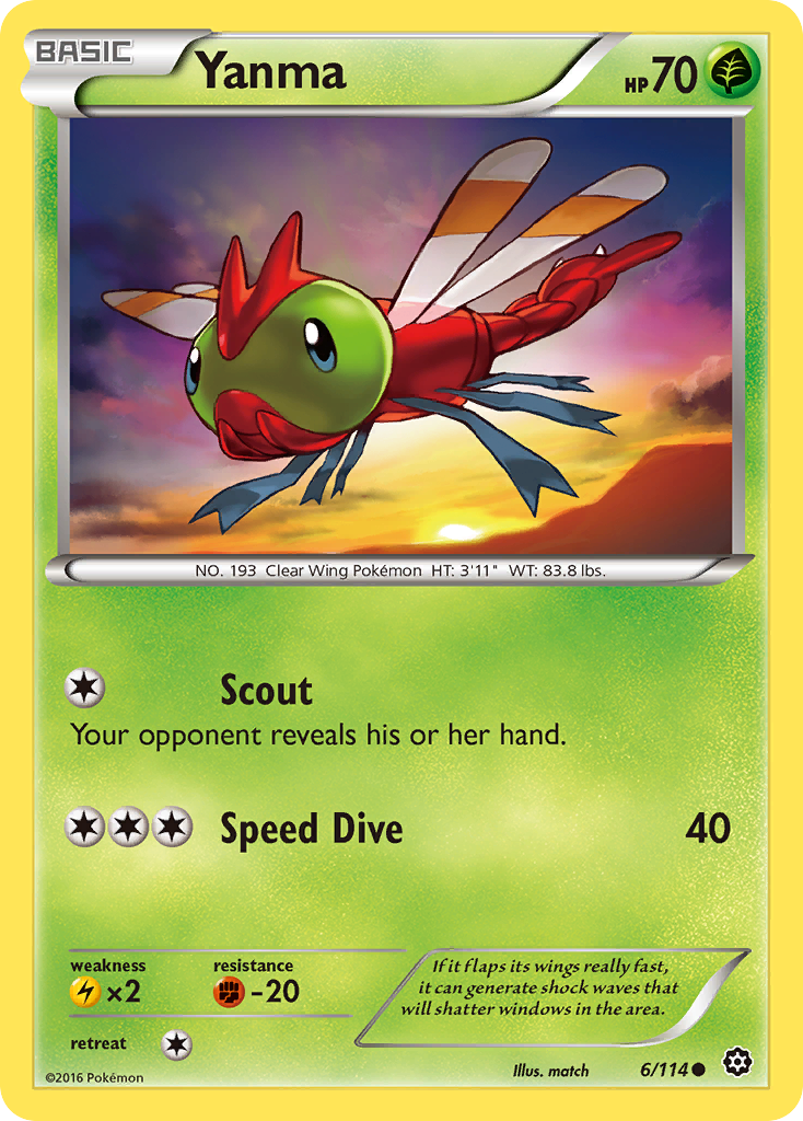 Yanma (6/114) [XY: Offensive Vapeur]