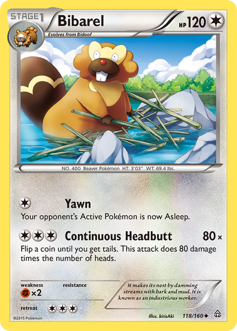 Bibarel (118/160) [XY: Duelos Primarios]