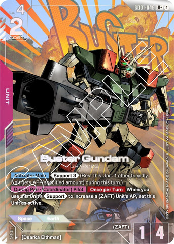 Image for Buster Gundam (LR+) (GD01-046) (GD01) - Gundam Card Game
