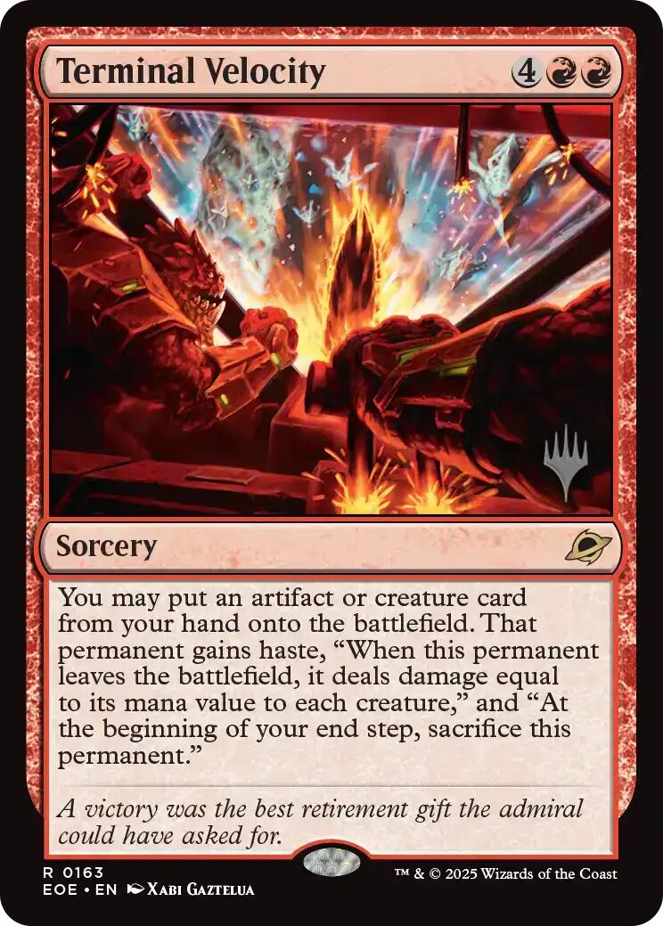 Vitesse terminale (pack promo) [Pack promo Edge of Eternities]