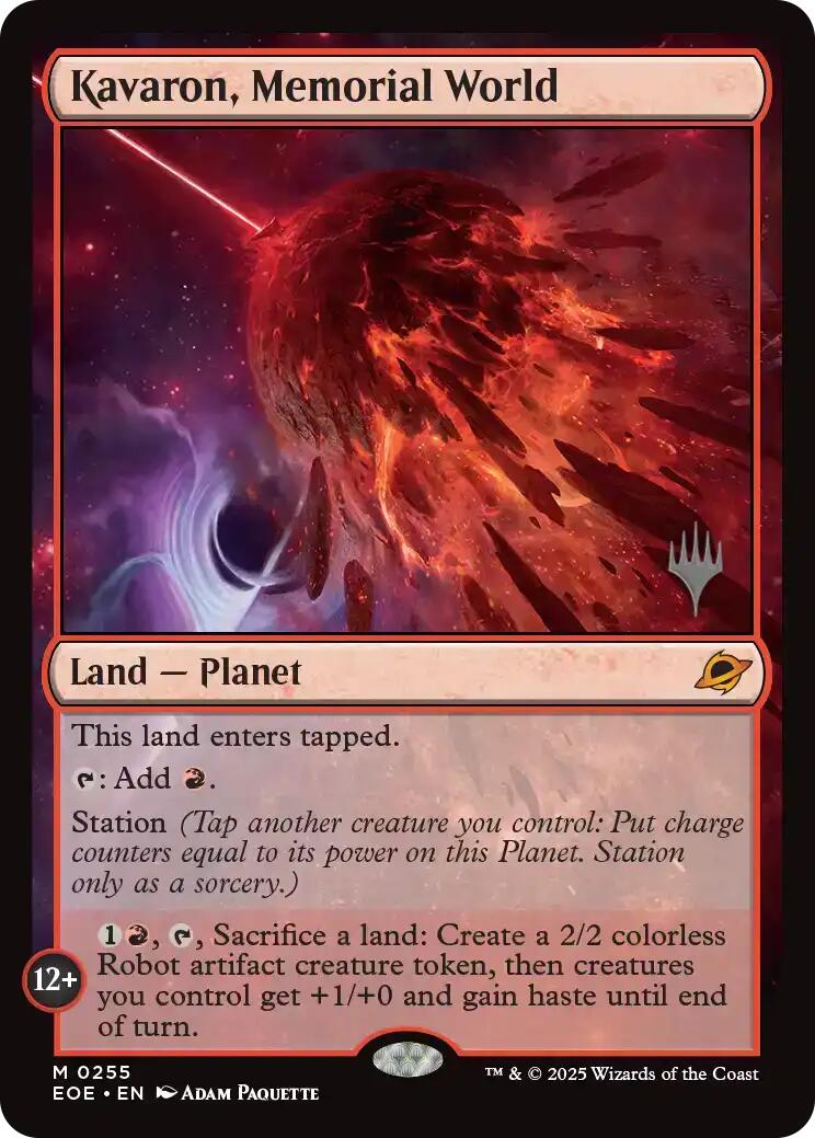 Kavaron, Monde Mémorial (Pack promotionnel) [Pack promotionnel Aux Confins des éternités]