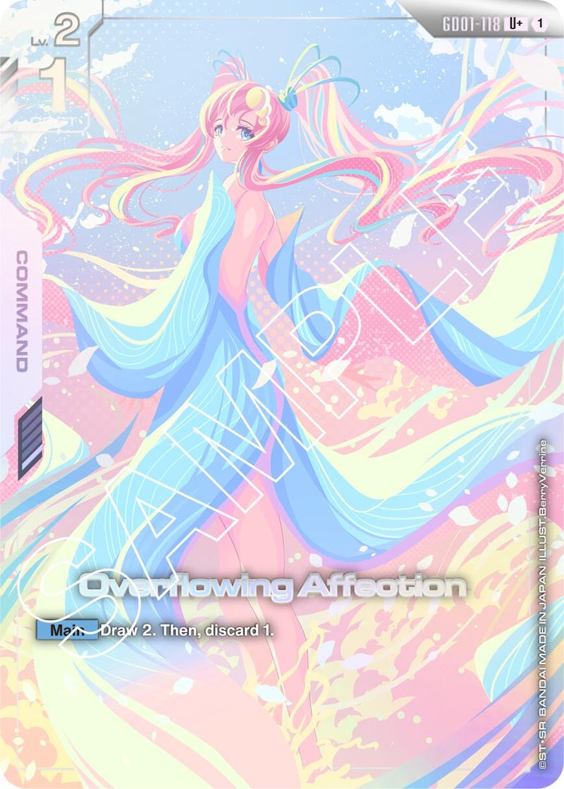 Image for Overflowing Affection (U+) (GD01-118) (GD01) - Gundam Card Game