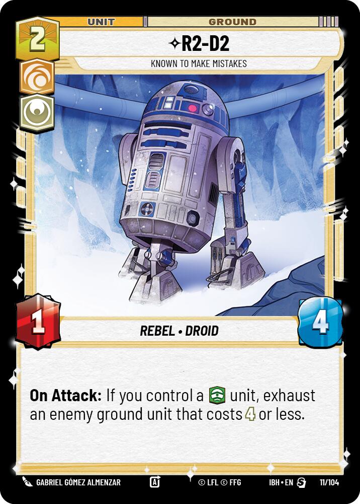 R2-D2 (11/104) - Connu pour faire des erreurs (11/104) [Bataille d'introduction : Hoth]