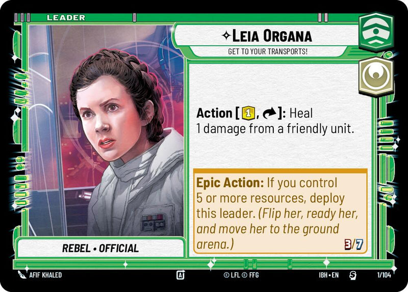 Leia Organa (1/104) - ¡A vuestros transportes! (1/104) [Batalla de introducción: Hoth]