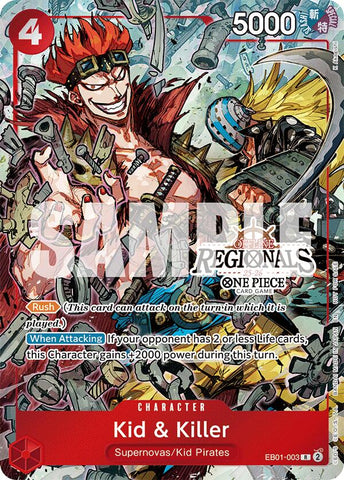 Kid & Killer (Paquete de Participación Regional Sin Conexión 2025 Vol.2) [Cartas Promocionales de One Piece]