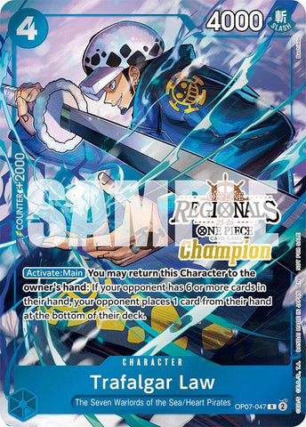 Trafalgar Law (Conjunto de Cartas de Campeón Regional Offline 2025 Vol.2) [Cartas Promocionales de One Piece]